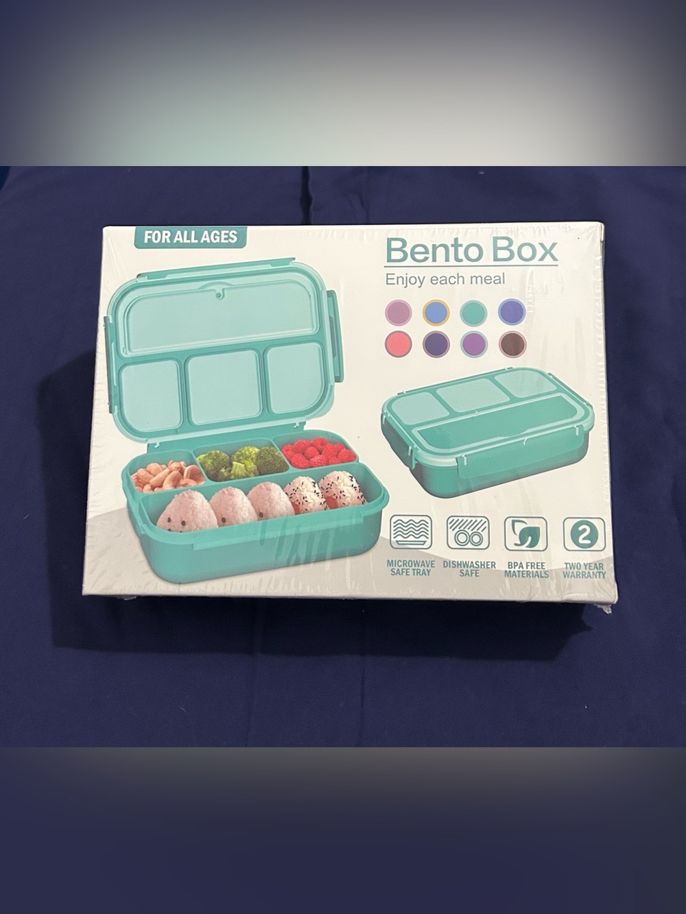 Bento Box Meal Prep Container - Teal